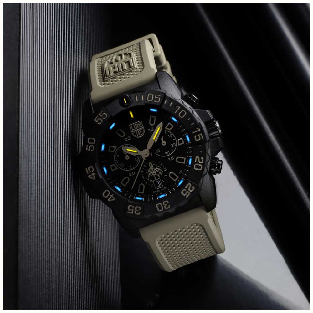 Luminox Navy Seal Foundation Chronograph Mm Black Dial Sand