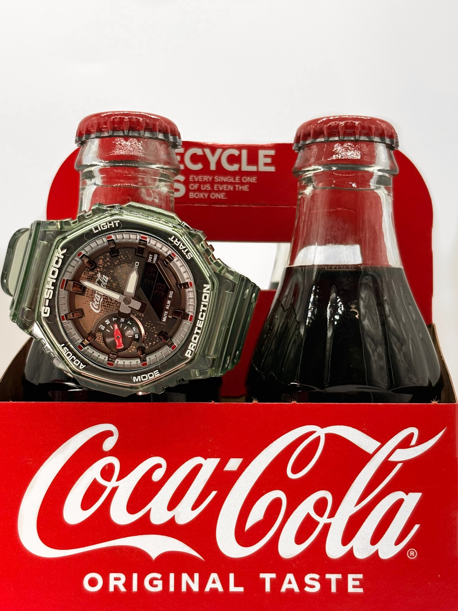 G-SHOCK x Coca-Cola Watch with Coca-Cola Multipack