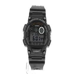 Casio Men's 10-Year Battery Digital Vibration Alarm Watch - W-735H