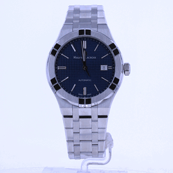 (42mm) Aikon Class AI6008 Blue - Lacroix De Paris Watches™ / Dial First USA Maurice Automatic -SS002-430-1 Clous