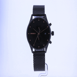 Black Mesh | Black Black - Watches™ D-MV01-BBRG MVMT Voyager USA | Class Dial First Rose PVD Slate