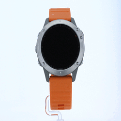 Achat Montre connectée Garmin fenix 6 Sapphire avec bracelet orange  010-02158-14