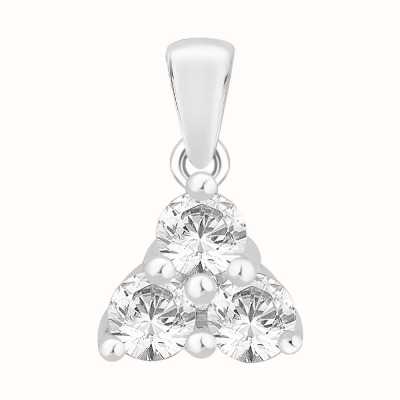 Perfection Crystals Triangular Trilogy Pendant (1.00ct) P3518-SK