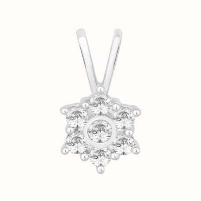 Perfection Crystals Seven Stone Flower Cluster Pendant (0.40ct) P3555-SK