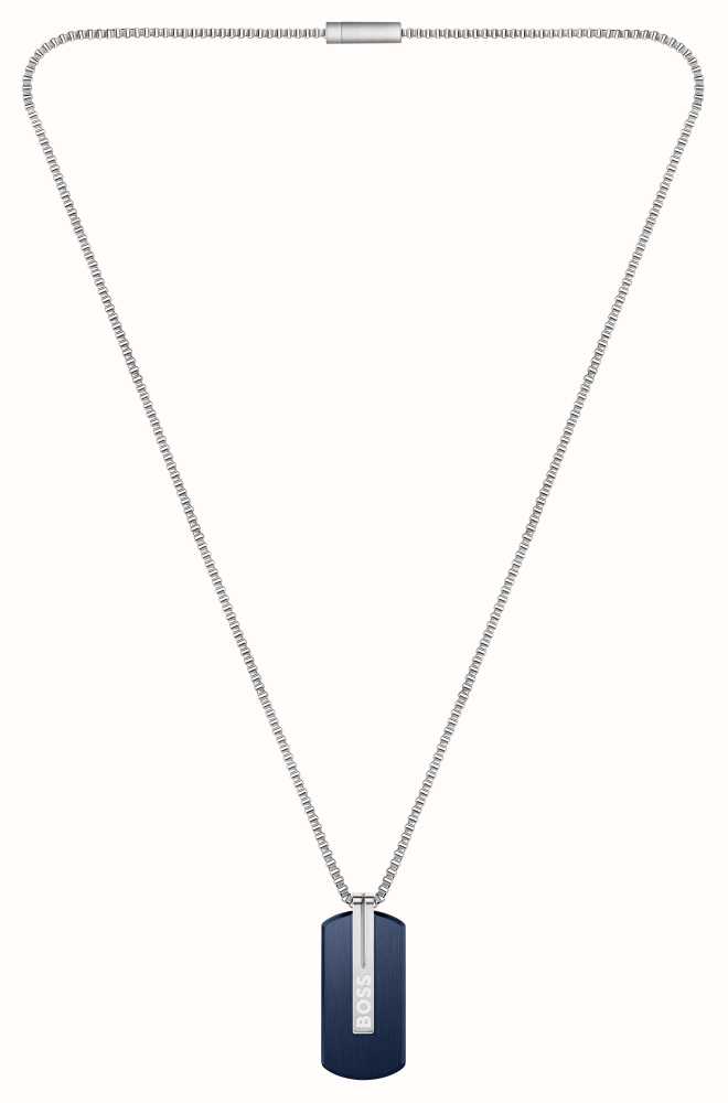 BOSS Chain For Him Men's Stainless Steel Link Necklace | Ernest Jones