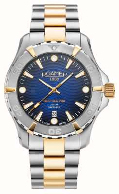 Roamer Men's Deep Sea 200 | Blue Dial | Two Tone Steel Bracelet 860833 47 45 70