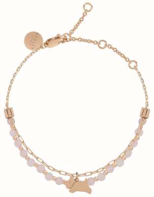 Radley Jewellery Ladies Lockwood Island Rose Gold And Pink Bead Bracelet RYJ3160S