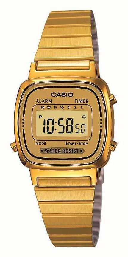 Casio Gold Mens Digital Watch Casio Collection Vintage A100WEG-9AEF
