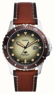 Fossil Men\'s Blue | Black FS5951 | Dial USA - Tone Bracelet Stainless First Class Two Watches™ Steel