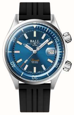 Ball Watch Company Engineer Master II Diver Chronometer 42mm Blue Dial Black Rubber Strap DM2280A-P1C-BER