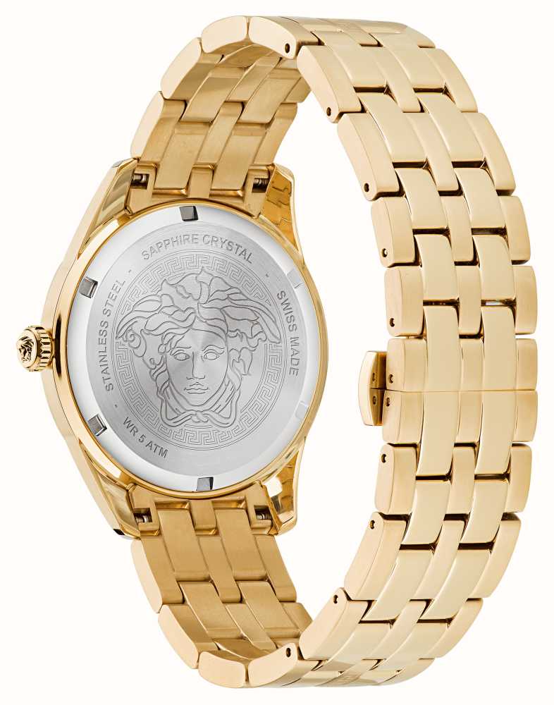 Versace GRECA TIME (41mm) Gold - Dial Class Gold Steel USA PVD First / Watches™ Stainless VE3K00522