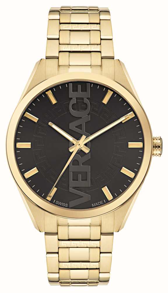 576px x 1000px - Versace V-VERTICAL (42mm) Black Dial / Gold PVD Stainless Steel VE3H00622 -  First Class Watchesâ„¢ USA