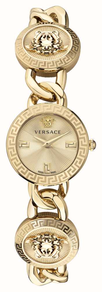 352px x 1000px - Versace STUD ICON (26mm) Gold Dial / Gold PVD Stainless Steel VE3C00222 -  First Class Watchesâ„¢ USA