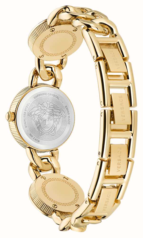 Versace Bangladesh Bank Video Xxx - Versace STUD ICON (26mm) Gold Dial / Gold PVD Stainless Steel VE3C00222 -  First Class Watchesâ„¢ USA