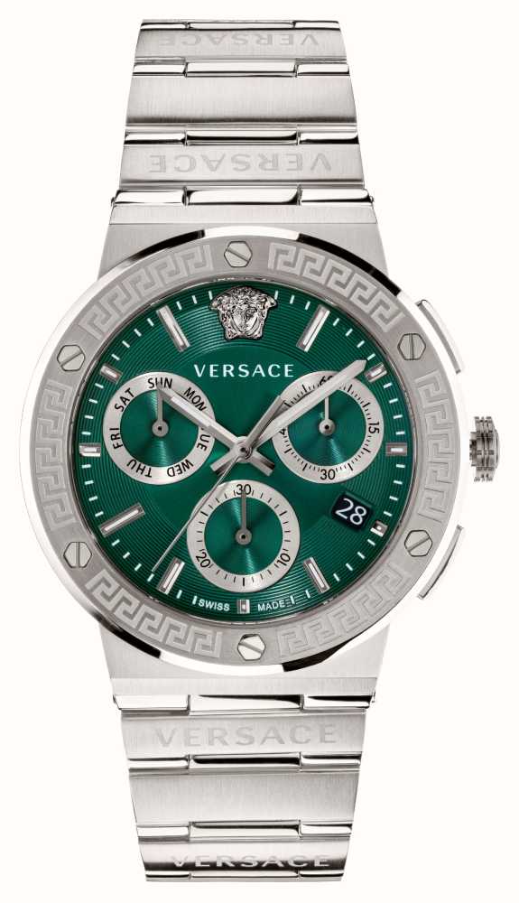 versace watch green face