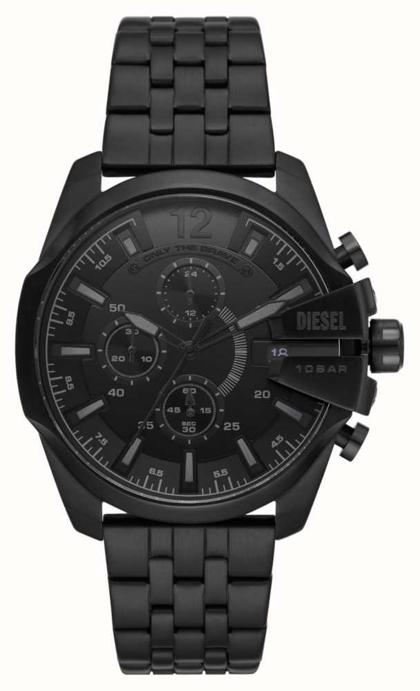 First - Black Bracelet Diesel DZ4617 Watches™ Black Dial | | USA Class Stainless Baby Steel Chief Men\'s