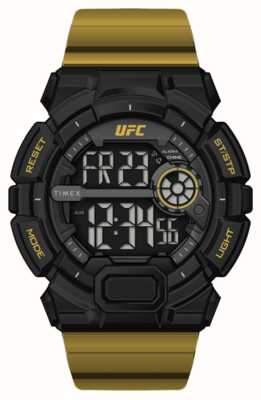 Timex x UFC Striker Digital / Gold Rubber Strap TW5M53600