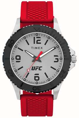 Timex x UFC Gamer Silver Dial / Red Silicone TW2V58200