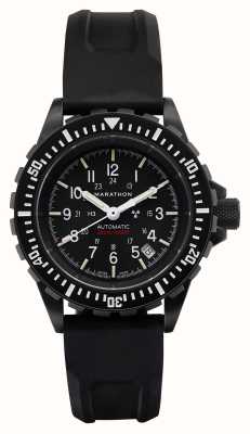 Marathon Large Diver's Automatic | GSAR | Black Dial | Black Silicone Strap WW194006BK-0130