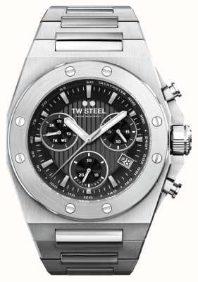 TW Steel Men's CEO Tech | Black Dial | Stainless Steel Bracelet CE4080