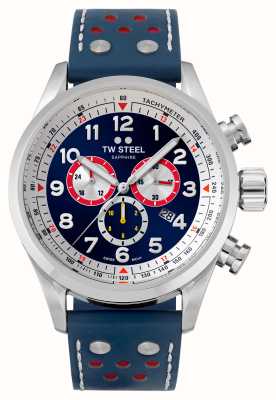 TW Steel Men's Red Bull Ampol Racing | Blue Chronograph Dial | Blue Leather Strap SVS310