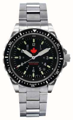 Marathon Red Maple Jumbo Diver's Quartz (JSAR) | Stainless Steel Bracelet | Maple Leaf Clasp WW194018SS-0404