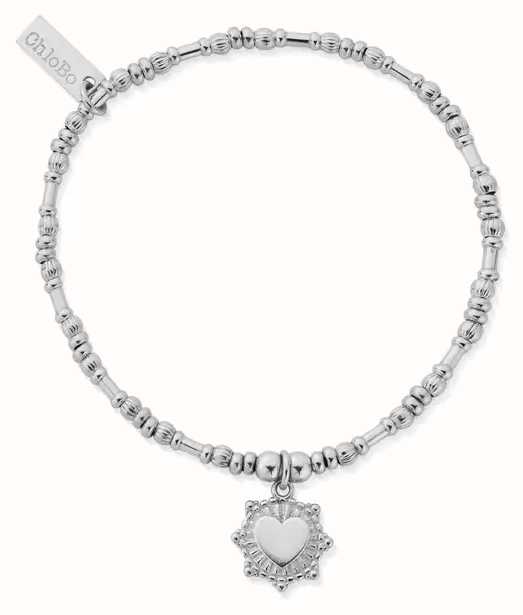 ChloBo Silver Date With Hearts Didi Bracelet