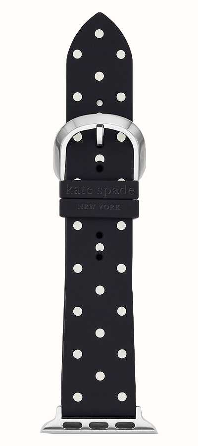 Kate Spade Apple Watch Strap (38/40/41mm) Black & White Silicone KSS0080 -  First Class Watches™ USA