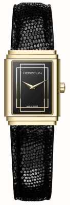 Herbelin Art Deco | Black Dial | Black Leather Strap 17577P04N