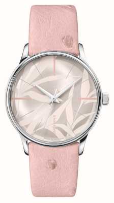 Junghans Meister Automatic Damen Pink Patterned Dial Pink Leather Strap 27/3242.00