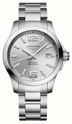 LONGINES Conquest Automatic (39mm) Sunray Silver Dial / Stainless Steel L37764766