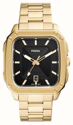 Fossil Inscription | Black Dial - First Class | Black Strap Silicone FS5981 Watches™ USA