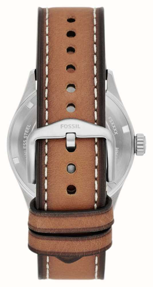 Fossil Defender | Blue Dial | Brown Eco Leather Strap FS5975