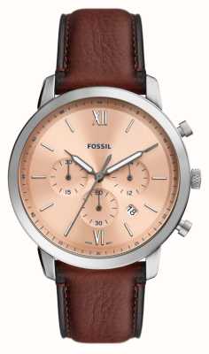 Fossil Men's Neutra Chrono | Black Dial | Black Leather Strap FS5452 -  First Class Watches™ USA