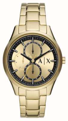 Armani Stainless - Exchange Steel AX1865 | Men\'s Black First Dial Watches™ Bracelet USA | Class Two-Tone