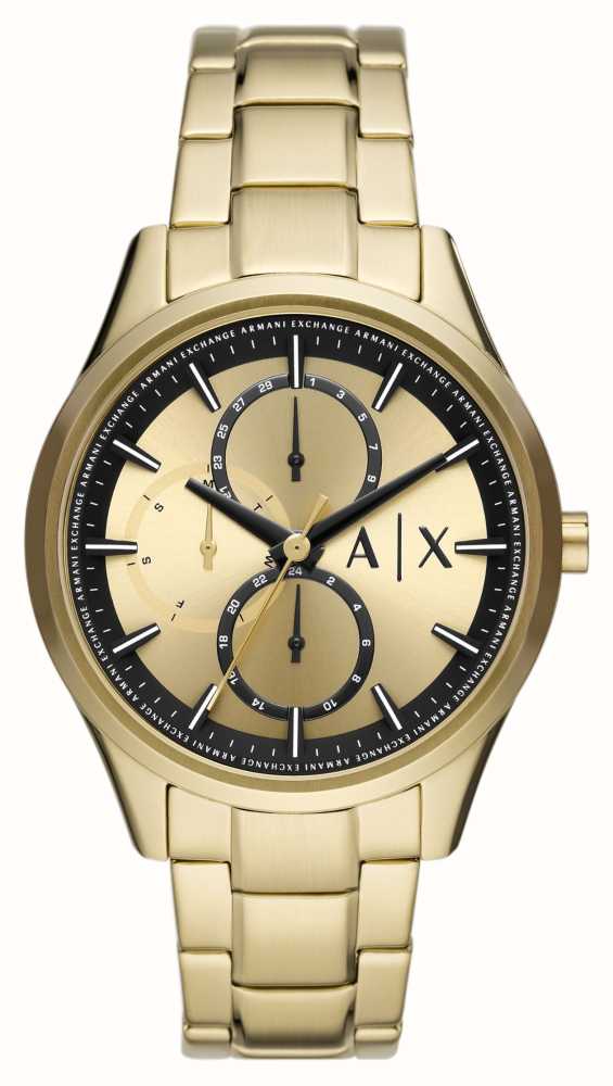 Armani Exchange Men's | Gold Dial | Gold Stainless Steel Bracelet AX1866 -  First Class Watches™ USA