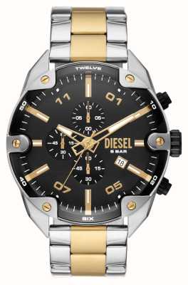 BOSS Men\'s Trace | Class Chronograph Bracelet Stainless Black | Watches™ - Dial USA Gold 1514006 Steel First