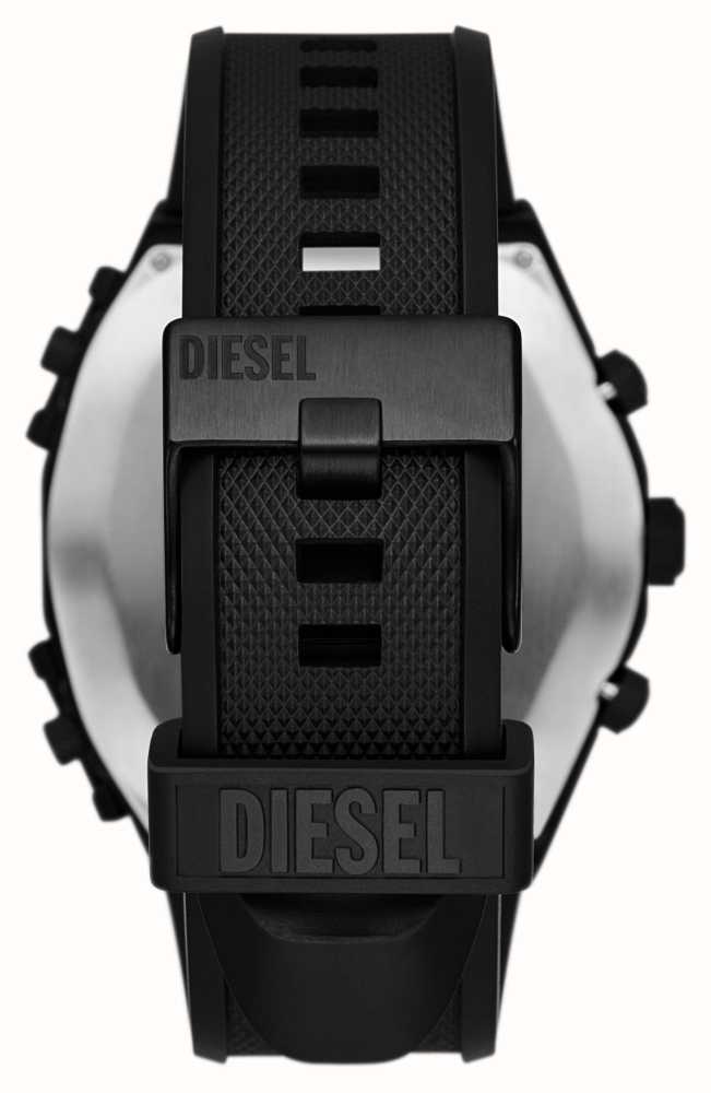 Silicone Sideshow First DZ7474 Diesel Class Watches™ Black | | Dial Black Chronograph Strap - USA