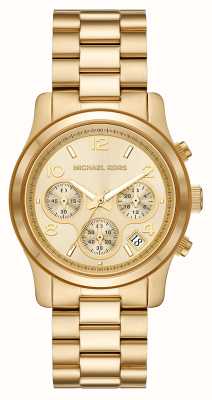 Chronograph Dial Steel Black Bracelet MK9057 Watches™ Gold Mesh Class Runway USA Kors | Slim | - First Michael