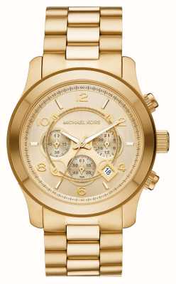 Michael Kors Slim Runway | Black Chronograph Dial | Black Steel Mesh  Bracelet MK9060 - First Class Watches™ USA