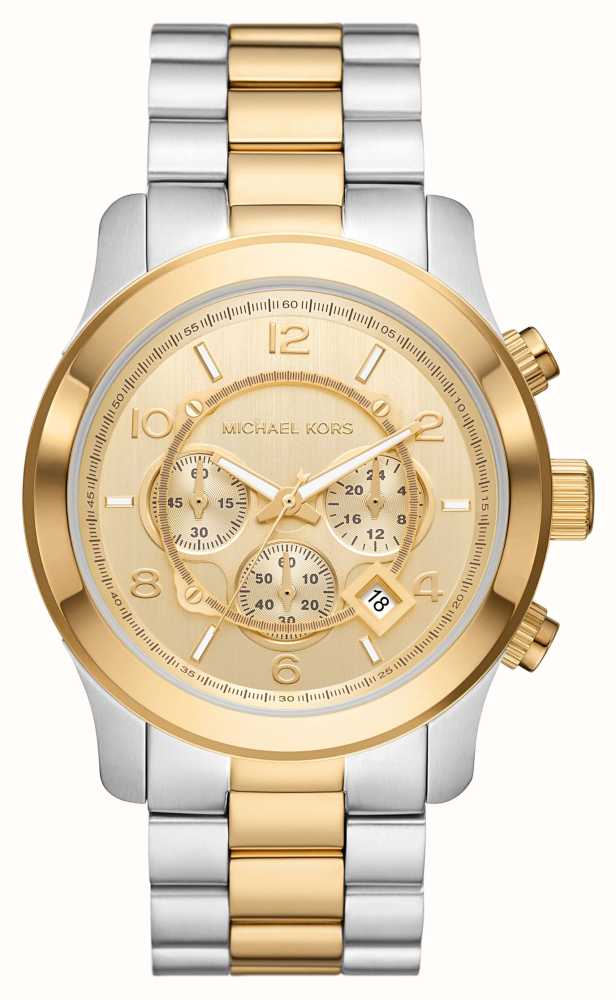 Michael Kors Runway | Gold Chrono Dial | Two-Tone Stainless Steel