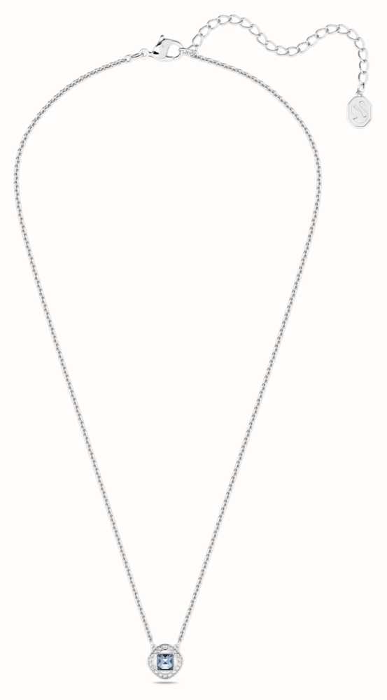 ANGELIC SQUARE NECKLACE, LARGE, WHITE, RHODIUM PLATING - JEWELLERY from  Market Cross Jewellers UK