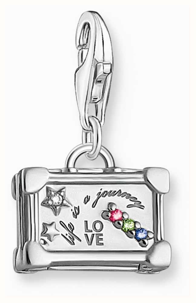 Discriminatie op grond van geslacht Odysseus Overleving Thomas Sabo Vintage Suitcase Charm | Sterling Silver | Crystal Set  1936-318-7 - First Class Watches™ USA