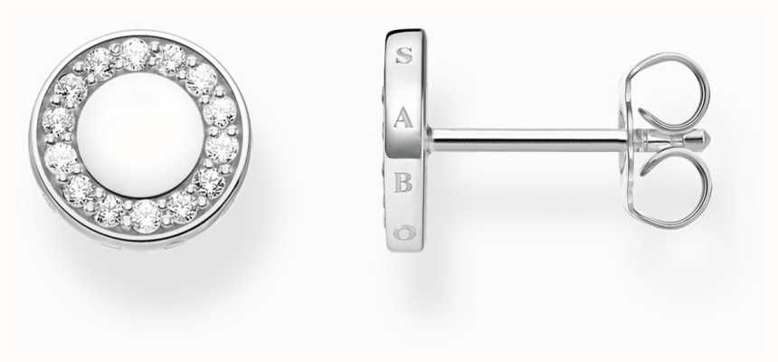 Thomas Sabo Stud Earrings | Sterling Silver | White Crystal H2061-051-14