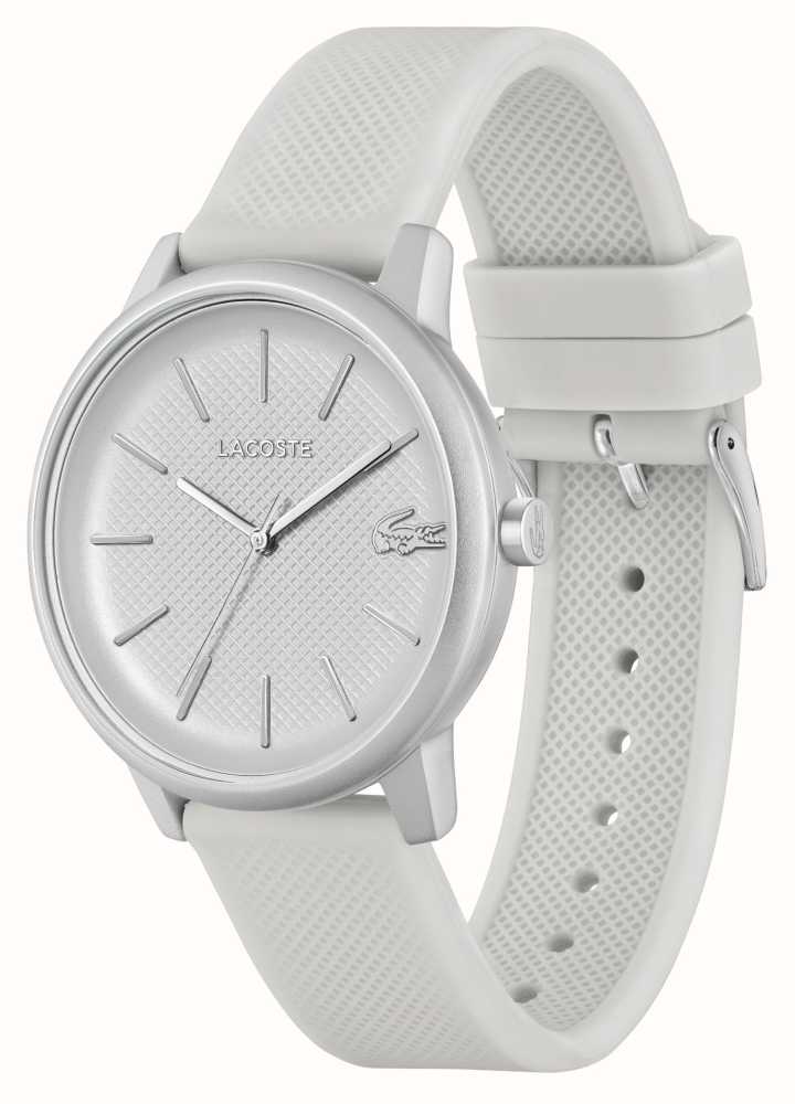 - First | White Dial Watches™ | Lacoste Men\'s Strap USA Class Silicone 12.12 2011240 White