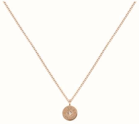Radley Jewellery Disc Pendant Necklace | Rose Gold-Plated | Crystal Set RYJ2384