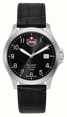 JDM Military Alpha I (40mm) Black Dial / Black Leather JDM-WG001-01