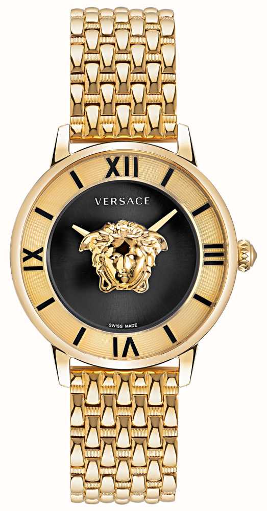 Versace Bangladesh Bank Video Xxx - Versace LA MEDUSA Quartz (38mm) Black Dial / Gold PVD Stainless Steel  VE2R00322 - First Class Watchesâ„¢ USA