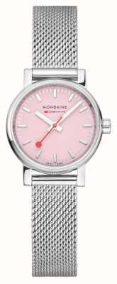 Mondaine Women's Evo2 | Pink Dial | Steel Mesh Bracelet MSE.26130.SM