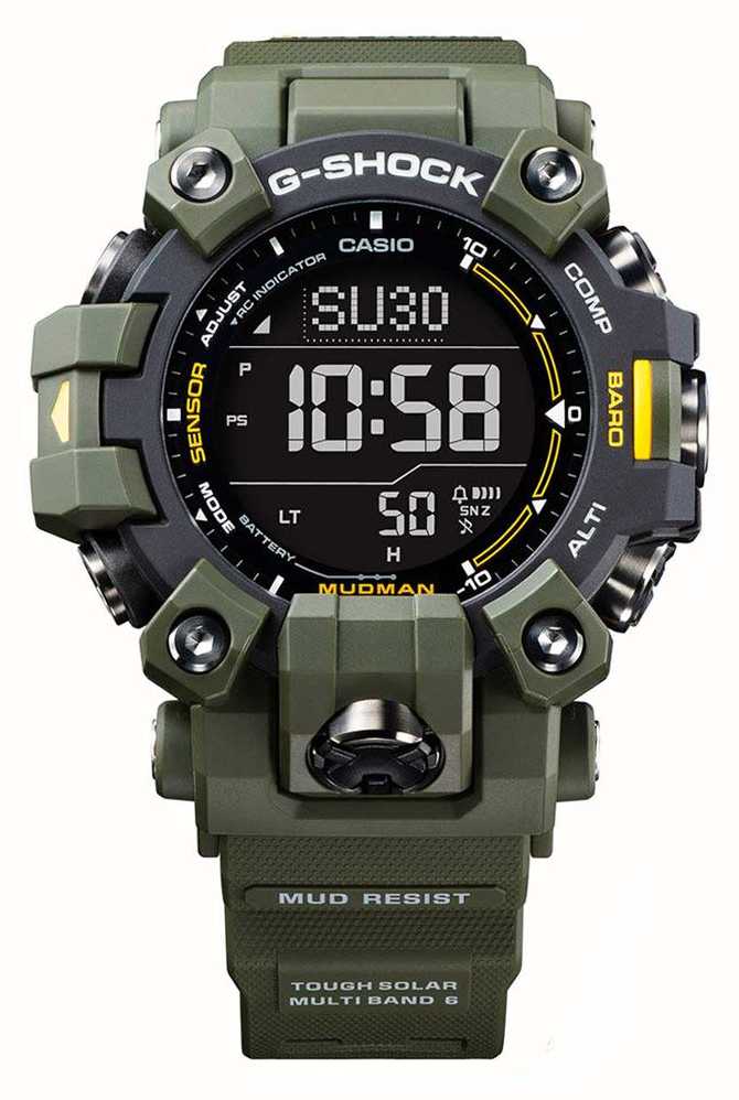 Casio G-Shock Mudman GW-9500 Tough Solar - Military Green GW-9500-3ER -  First Class Watches™ USA